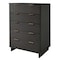 Manhattan Comfort Granville Dark Grey 5-Drawer Chest and 6-Drawer Double Dresser, Set of 2 GRAN065 - alternate 5